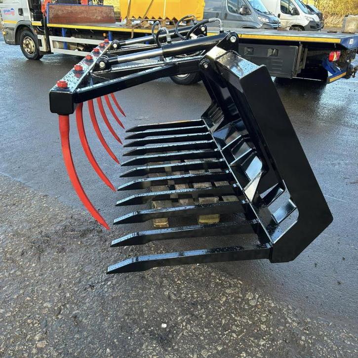 8 Muck Fork and Top Grab with Hardox tines and Pin and Cone brackets